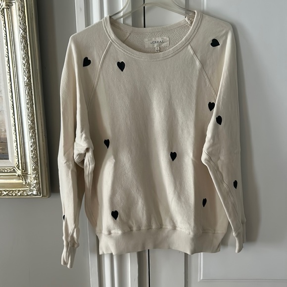 THE GREAT. | Tops | The Great Heart Sweatshirt | Poshmark